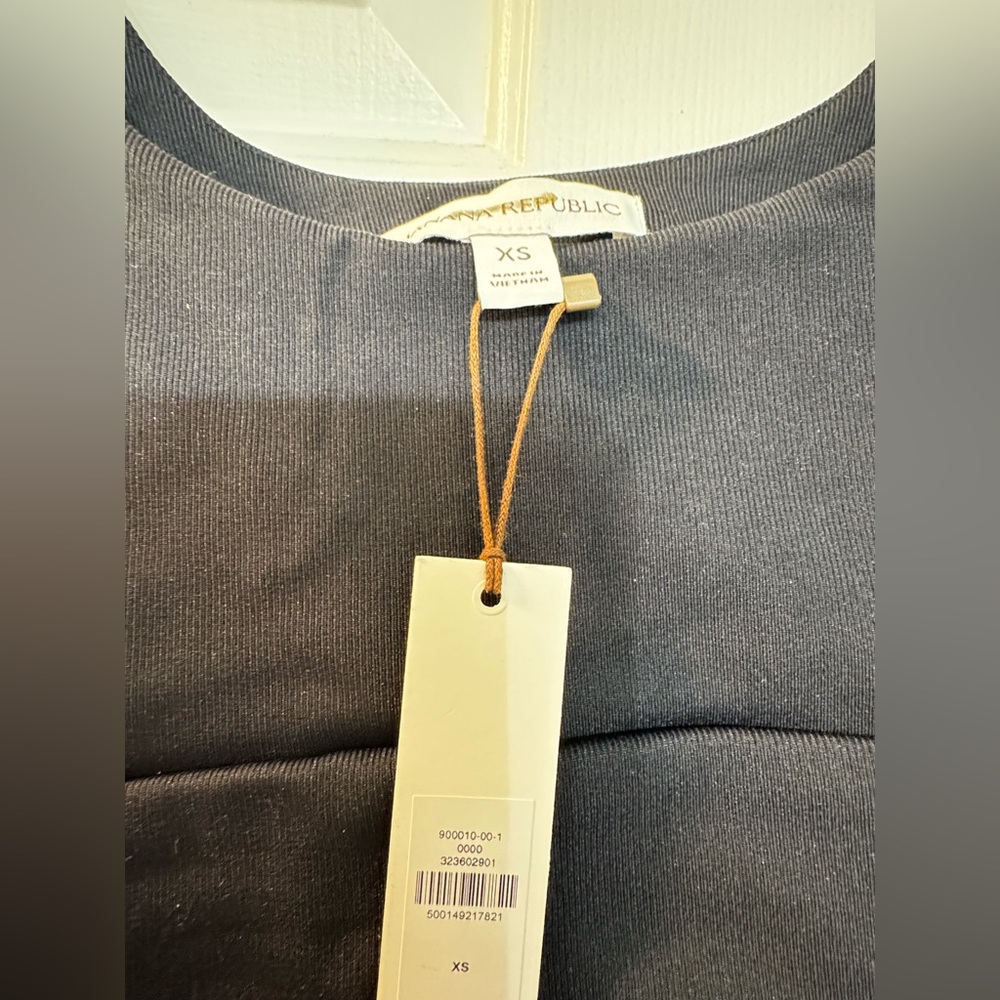 NWT! BANANA REPUBLIC SCULPTED-STRETCH + COTTON POPLIN MAXI DRESS - SIZE XS ๐ง - Picture 5 of 6